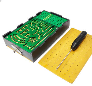 Kit de reconstrucción de titanio dental Craneofacial quirúrgico Maxilofacial de 2,0mm para clínicas y entrenamiento de estudiantes - Product Image 1