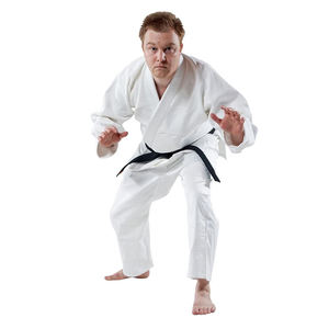 Uniforme de Taekwondo Arts martiaux OEM 100% coton Logo personnalisé Style court pour les uniformes de Taekwondo de karaté et d'entraînement - Product Image 6