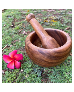 Vietchoice Wooden Acacia Mortar and Pestle Set of 2 Heat Resistant Oven Safe Sustainable Natural Kitchen Utensils Durable 2025 - Product Image 4