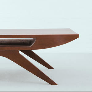 Mesa de centro curvada moderna hecha a mano, diseño minimalista elegante para el hogar, sala de estar, muebles esculpidos de serenidad duraderos - Product Image 5