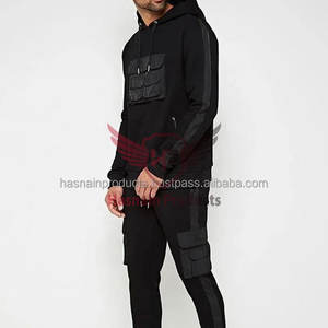 Ensemble de survêtement 2 pièces unisexe avec logo personnalisé en gros: ensembles courts à capuche et jogger pour hommes-Short de qualité supérieure - Product Image 2