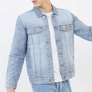 Comfortable Breathable Lightweight Winter Jacket Best Quality Hot Sale <b>Cover</b> <b>Button</b> Men Jeans Jacket Made in Pakistan - Product Image 3
