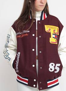 Vente en gros Logo personnalisé Baseball Respirant Varsity Jacket Femmes Haute Qualité Femmes Varsity Jacket Automne Varsity Jackets - Product Image 3