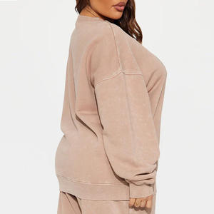 Jersey informal para mujer, sudadera de lana suave para uso diario, tarifa barata, transpirable, OEM/ODM, sudadera personalizada para mujer - Product Image 3