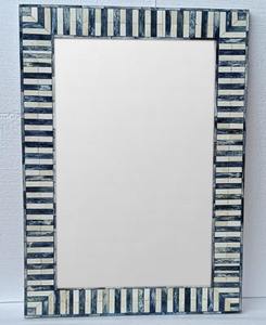 Espejo de Pared Decorativo Hecho a Mano con Incrustaciones de Hueso y Diseño Floral para Sala de Estar a Precio de Mayoreo - Product Image 1