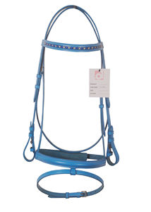 Bride de cheval en cuir fantaisie avec forme anatomique et bride de cheval en cuir réglable rembourrée souple en gros bride en cuir véritable - Product Image 4