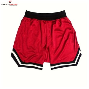 Pantalones cortos deportivos de poliéster 100% sublimados con logotipo personalizable OEM al por mayor, pantalones cortos de baloncesto transpirables de secado rápido para hombre - Product Image 3