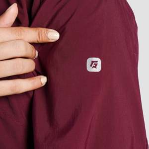 Maroon Rep Ridge Soft Shell <b>Workout</b> <b>Jacket</b> XL Size Water Resistant Lightweight Zipper Closure Polyester Fill Coated Printed - Product Image 5