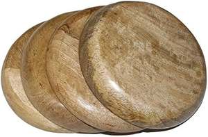 Artículos de mesa para fiesta de boda Comida de madera Aperitivos Platos para servir Tamaño bajo MOQ Personalizar Plato de vajilla de madera maciza Más calidad - Product Image 5