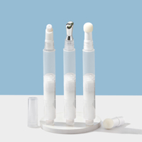 Stylo applicateur cosmétique sans air en plastique transparent jetable écologique de 3 ml, vide, avec brosse, pour sérum de soin de la peau