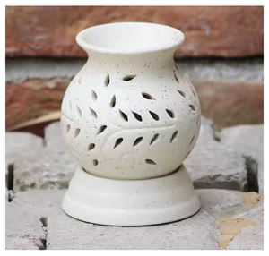 ABK IMPEX Indian Supplier's Premium Quality Eco-Friendly Hand-made Solid Color Ceramic <b>Oil</b> <b>Burner</b> for Home Decor Incense - Product Image 6