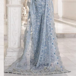 Venta caliente marca pakistaní diseñador saris para la boda de primera calidad listo para usar vestidos de mujer disponibles en precios baratos - Product Image 4
