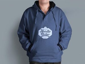 Venta al por mayor ropa de invierno 100% algodón tres capas sudadera de lana liso pulóver personalizado Sudadera con capucha Unisex con logotipo estampado - Product Image 4