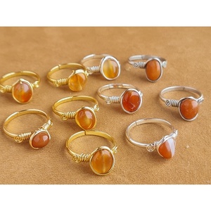 <b>Boho</b> Style Gold and Silver Plated Fashion <b>Rings</b> with Polished Gemstone Accents for Resale - Product Image 3