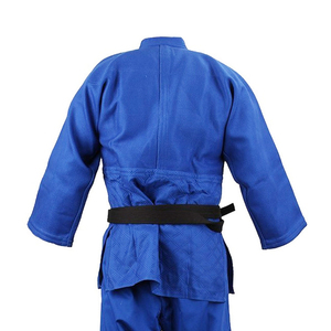 Vente chaude professionnel Judo uniforme 100% coton respirant léger personnalisé bleu Arts martiaux porter pour la boxe karaté - Product Image 5