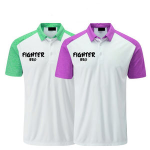 Polo simple diseño sólido material elástico ligero con cuello y tapeta de botones para uso diario - Product Image 2