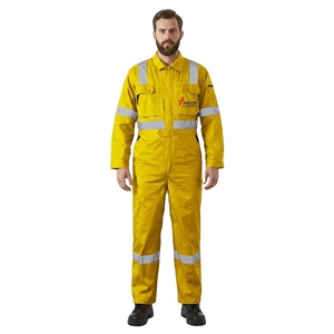 High Quality Wholesale OEM Custom Unisex Reflective Breathable Polyester Work Coveralls Safety <b>Overalls</b> High Visibility Stripes - Product Image 2