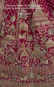 Ropa de Novia, Lehenga Choli de Seda con Bordado Múltiple, Compra en Línea en India a Precio de Mayoreo, Proveedor y Exportador Mundial - Product Image 3