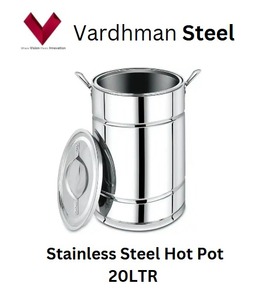 หม้ออุ่นอาหารทำจากโลหะขนาดใหญ่ทำจาก20LTR ดีไซน์คลาสสิกหม้อปรุงอาหารทำซุป - Product Image 2
