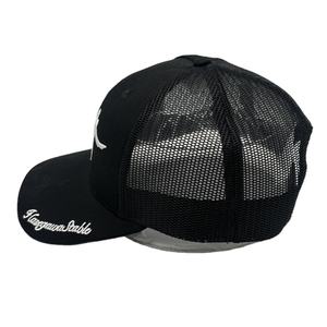 หมวกแฟชั่นสำหรับผู้ชายหมวกสีดำปักโลโก้ตามสั่งแบบมีแผงตาข่าย - Product Image 5