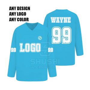 2025 Confortable Respirant Imperméable 100% Polyester Couleur personnalisée Nom de l'équipe personnalisé Prix bas Vente chaude Logo personnalisé Hockey sur glace - Product Image 6