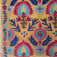 Tissu en velours doux brodé à la main de haute qualité pour vêtements, sacs et accessoires de literie, création de tissus bruts