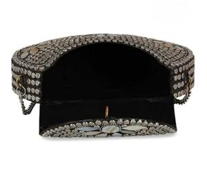 Bolso de mano de metal con diseño creativo para mujer, monedero con tachuelas plateadas y diseño de piedras preciosas multicolores, personalizado para niña al mejor precio - Product Image 2