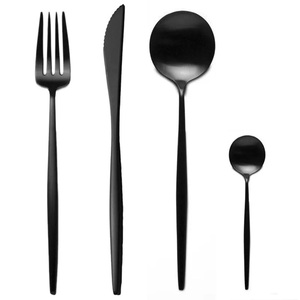 Juego de cubiertos plateados de acero inoxidable con mango, conjunto de vajilla pulido con espejo para Hotel, gran oferta - Product Image 1