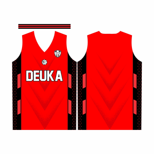 Camisetas de baloncesto impresas sublimadas personalizadas OEM con tela de malla de poliéster 100% de secado rápido transpirable que absorbe la humedad - Product Image 2