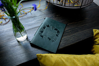 Porte-Couverture En Cuir Restaurant Dossier Livre Couverture Conception Menu Folio Double Pli LMC-0003