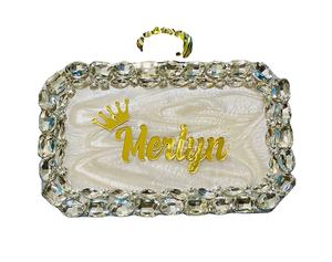 Sacs à main en résine époxy pochette sac à main pour femme style sac à main antique - Product Image 1