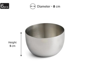 Bol en acier inoxydable poli authentique d'Inde, écologique, pour la maison, les mariages et les événements - Design moderne, livraison rapide, personnalisable - Product Image 2