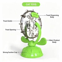 Jouet Rotatif Distributeur de Friandises pour Chat, Distributeur Lent Interactif pour Chats d'Intérieur, Jouets Interactifs pour Chats, Jouets pour Animaux de Compagnie en Gros