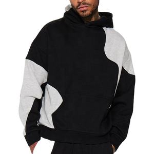 เสื้อฮู้ดดี้โอเวอร์ไซส์ผู้ชาย ผ้าฝ้ายฟลีซหนา 490 GSM สไตล์สตรีทแวร์สำหรับฤดูหนาว รับผลิตตามแบบ OEM จากโรงงาน - Product Image 1