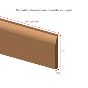Moulures en bois massif économiques, plinthes de placard, moulures de plinthe personnalisées pour armoires de cuisine, meubles abordables - Product Image 2