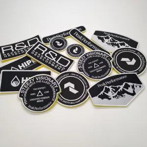 Écusson tissé à attache de bonne qualité personnalisé avec patchs de broderie haute densité en boucle Logo au design de mode Accessoires extérieurs durables - Product Image 2