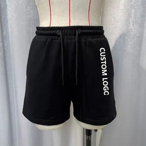 Vente en gros OEM personnalisé femmes sport gym short de course unisexe doux polaire personnalisé short de survêtement pour femmes - Product Image 2
