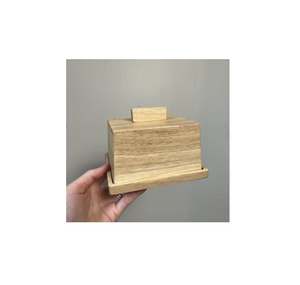Gran oferta, caja de mantequilla de madera decorativa usada en el hogar, plato de mantequilla rectangular con aspecto de diseñador con tapa de madera, la mayoría de las ventas - Product Image 5