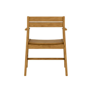 Sillas de comedor para jardín hechas de madera de teca con color natural para uso en exteriores. - Product Image 5