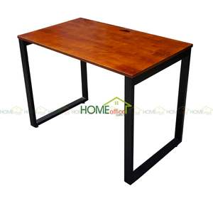 Expandable & <b>Extendable</b> Gin Rubber Wood Dining <b>Table</b> with Iron <b>Legs</b> (1m X 60cm 25x50mm Assembly Required) 4-Seater - Product Image 5
