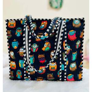 Jaipur Women's Bohemian Handbag <b>Large</b> Eco-Friendly Tote Water Resistant 100% Cotton Handmade Open Shopping All Seasons Use - Product Image 4