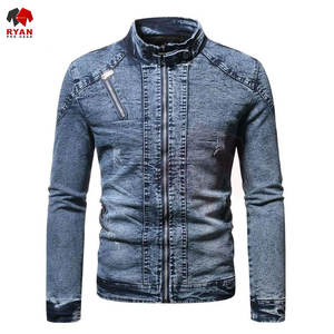 Chaqueta Vaquera para Hombre de Alta Demanda, Estilo Urbano, Costuras Premium, Fabricante OEM y ODM, Tallas Grandes, Colores Sólidos - Product Image 3