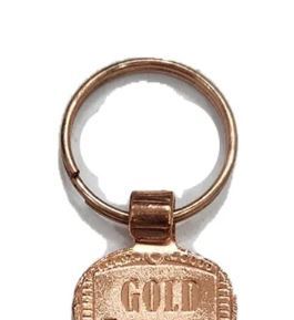 Vintage Style 2.5 Inch Colored Copper Oval Keychain for Corporate Gifts and Promotional Events - Product Image 6