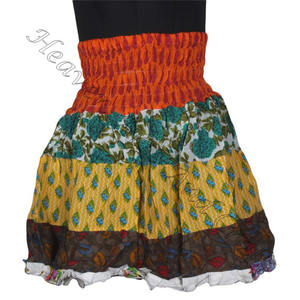<b>Gypsy</b> Irregular Patch Work Mini Rara <b>Skirt</b> Hippy Boho Festival Boho Stylish Multi Color Patch Cotton Mini Sexy <b>Skirt</b> for Summer - Product Image 6