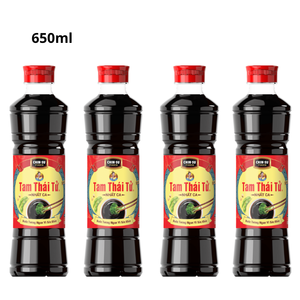 Masan Tam Thai Tu Nhat Ca Iode Sauce de soja 650ml Sauce de soja brassée naturelle du Vietnam vente en gros avec emballage de bouteille - Product Image 4