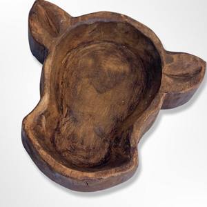 Bol à pâte en bois de vache ferme rustique cadeau Unique pour bétail décor occidental bols à pâte en bois d'acacia - Product Image 1