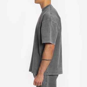 Nouveaux T-shirts Homme Coupe Classique en Coton Lourd 100% Personnalisables avec Logo Respirants Infroissables Séchage Rapide Écologiques Couleurs Unies - Product Image 4