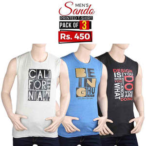 Paquete de 3 camisetas sin mangas para hombre - Multicolor - Product Image 3