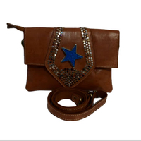 Portefeuille-pochette unisexe antivol en cuir véritable Moroccan Soul avec doublure PC souple, porte-cartes longs et motif logo élégant MA