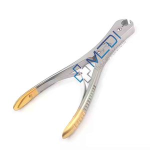 Ensemble d'instruments chirurgicaux orthopédiques coudés de 8.5 \ "coupe-fil manuel en carbure de tungstène norme de sécurité en acier inoxydable-MOL - Product Image 1